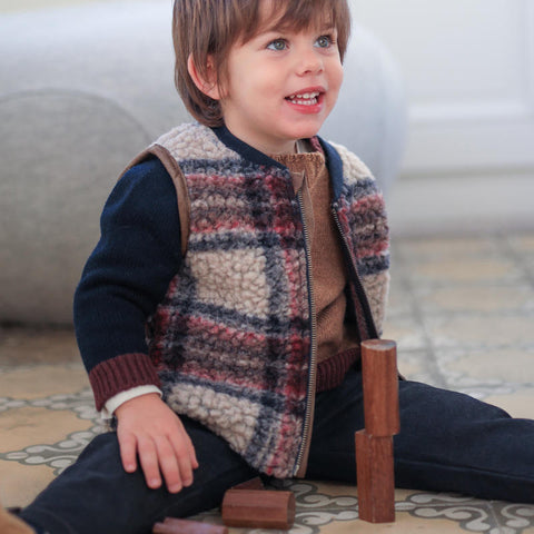 1 + in the family（ワンモア イン ザ ファミリー） 2025AW FINN -dark blue- vest ベスト