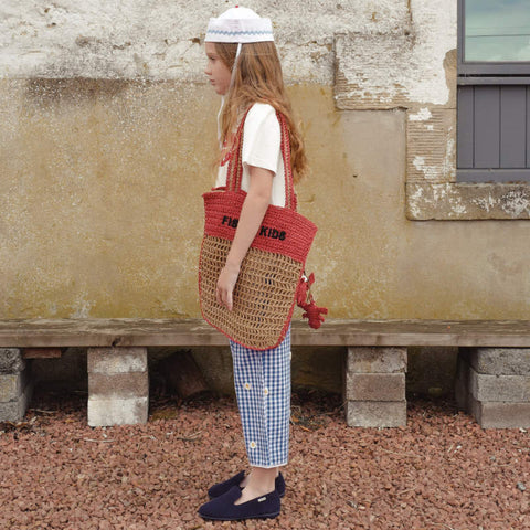 Fish&Kids（フィッシュアンドキッズ）2026SS DAISY FLOWERS PANTS -blue- パンツ