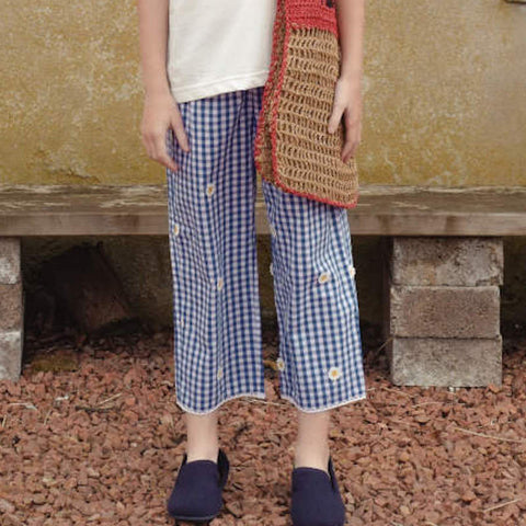 Fish&Kids（フィッシュアンドキッズ）2026SS DAISY FLOWERS PANTS -blue- パンツ