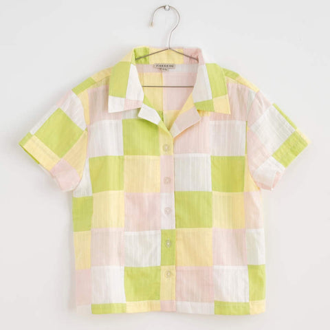 Fish&Kids（フィッシュアンドキッズ）2026SS PASTEL PATCHWORK SHIRT -pastel- 半袖Tシャツ
