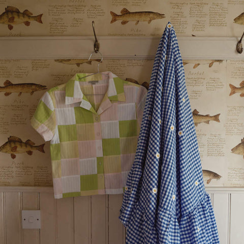 Fish&Kids（フィッシュアンドキッズ）2026SS PASTEL PATCHWORK SHIRT -pastel- 半袖Tシャツ
