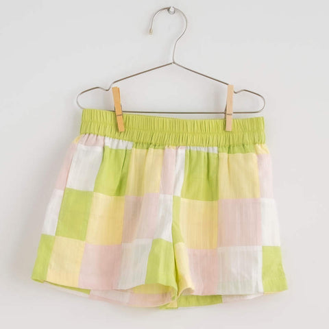 Fish&Kids（フィッシュアンドキッズ）2026SS PASTEL PATCHWORK SHORT -blue- ショートパンツ