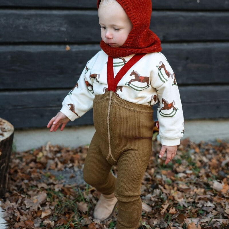 【新品】sillysilas シリーサイラス　フットレス　サスペンダー パンツ Silly Silas（シリーサイラス） Retro V Braces Sand Brown