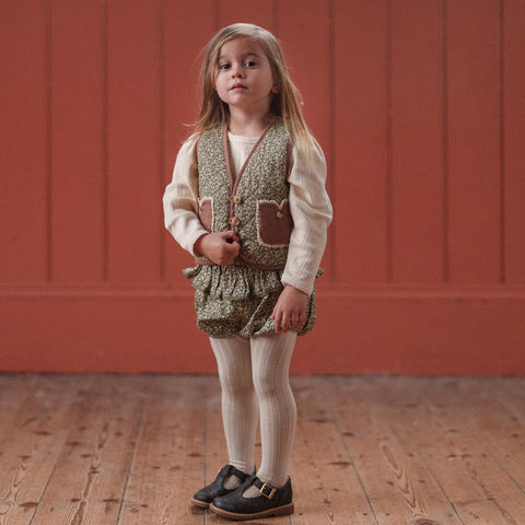 Little Cotton Clothes 2024AW Aria Skirt - Patchwork Print Floral Skirt