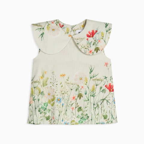 WOLF&RITA（ウルフアンドリタ） 2026SS GABRIELA BLOUSE -bloom- 襟付きボタニカル柄ブラウス