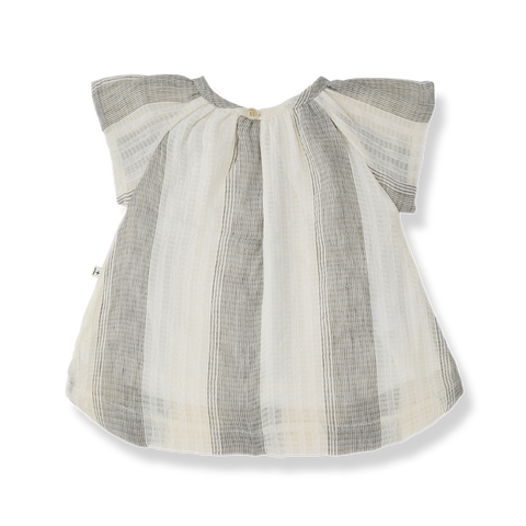 1 + in the family（ワンモア イン ザ ファミリー） 2026SS  GAVINA -grey- ストライプ柄トップス