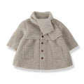 1 + in the family（ワンモア イン ザ ファミリー） 2026AW GORIZIA -blue- girly coat w/scarf スカート付きガーリーコート (コピー).
