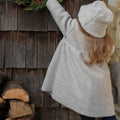 1 + in the family（ワンモア イン ザ ファミリー） 2026AW GORIZIA -blue- girly coat w/scarf スカート付きガーリーコート (コピー).