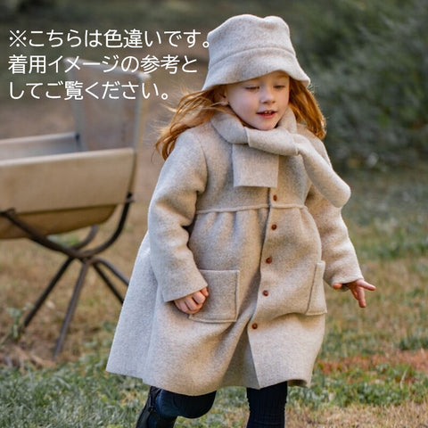 1 + in the family（ワンモア イン ザ ファミリー） 2026AW GORIZIA -blue- girly coat w/scarf スカート付きガーリーコート (コピー)