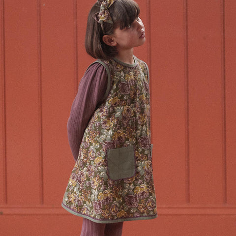 Little Cotton Clothes（リトルコットンクローズ）2025AW Hannah Dress Wallpaper Floral ワンピース、キッズドレス