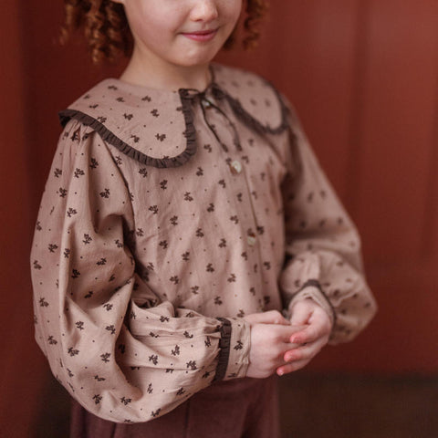 Little Cotton Clothes（リトルコットンクローズ）2025AW Helga Blouse in Rosehip Floral  ブラウス