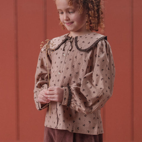 Little Cotton Clothes（リトルコットンクローズ）2025AW Helga Blouse in Rosehip Floral  ブラウス