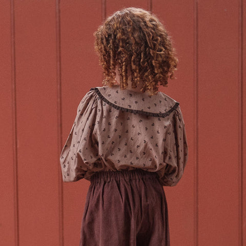 Little Cotton Clothes（リトルコットンクローズ）2025AW Helga Blouse in Rosehip Floral  ブラウス