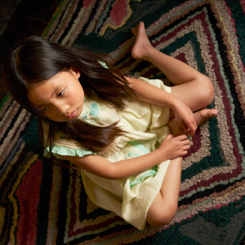 Apolina（アポリナ）2026SS IDA DRESS - mint cream/seaglass - キッズ