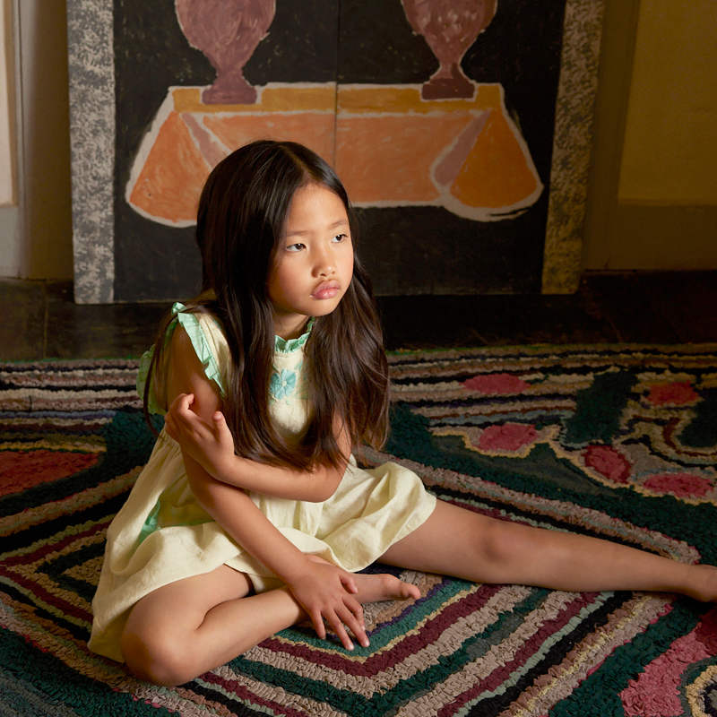 Apolina（アポリナ）2026SS IDA DRESS - mint cream/seaglass - キッズ