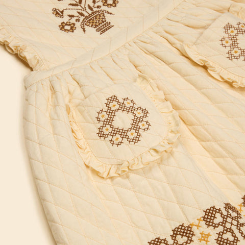 Apolina 2024AW Mia Dress - Almond - Kids Dress