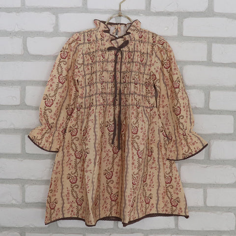 Lali Kids（ラリキッズ）2025AW Parvati Dress in Fall Vine Print キッズワンピース