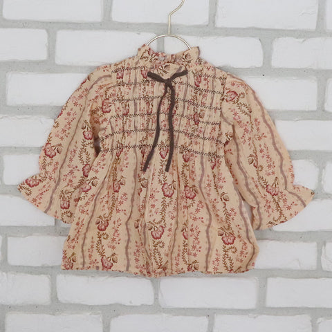 Lali Kids（ラリキッズ）2025AW Little Parvati Set with Bloomers in Fall Vine Print / Dus ty Cedar　ベビートップス＆ブルマセット