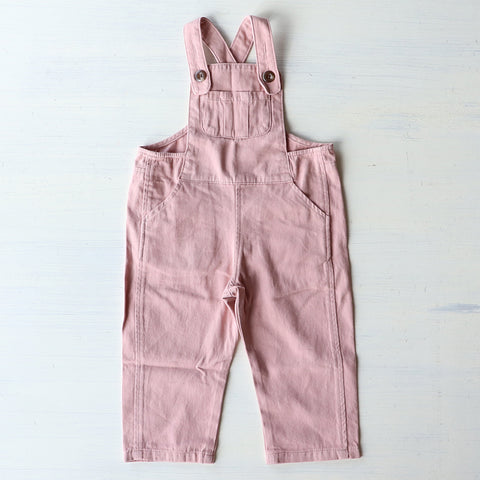 【drop1】&pal（アンドパル）2026SS　denim salopette  pink　デニムサロペット　ピンク