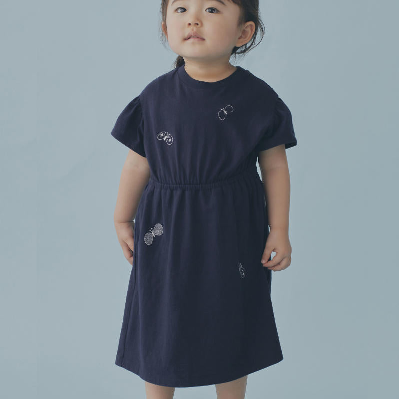 mina perhonen（ミナペルホネン） 24SS choucho カットソーワンピース navy ACS8361P ACS8362P |  LePuju