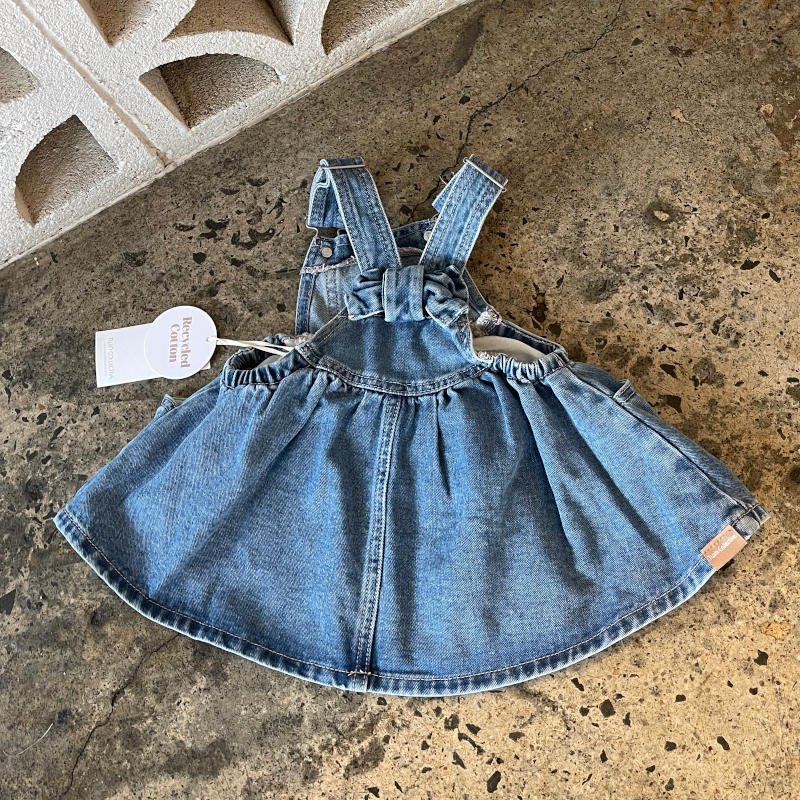 21. Twin Collective Kids Dreamer DRESS Bow blue ジャンパースカート 