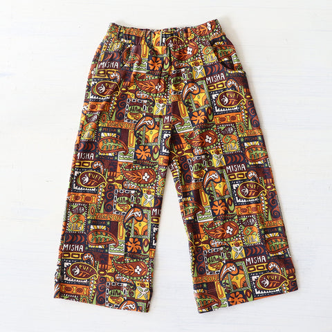 Misha&Puff（ミーシャアンドパフ）2024AW Beach Pant -Fox Groovy Paisley- キッズパンツ