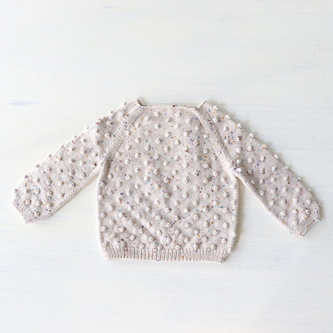 ・Misha&Puff（ミーシャアンドパフ）2024AW Original Popcorn Sweater -Iris Confetti- キッズセーター