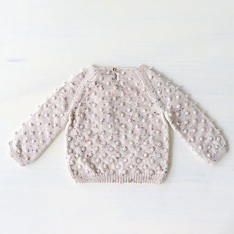 ・Misha&Puff（ミーシャアンドパフ）2024AW Original Popcorn Sweater -Iris Confetti- キッズセーター