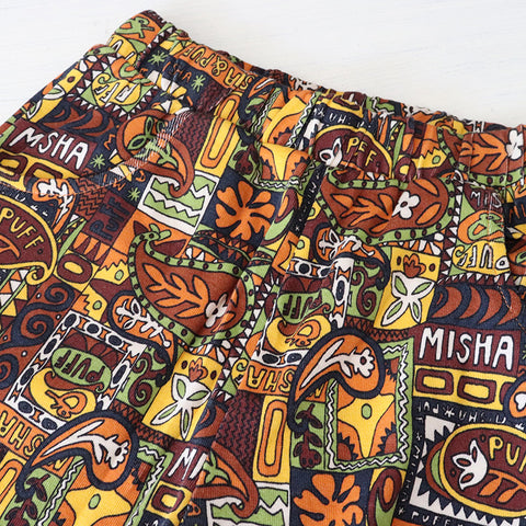 Misha&Puff（ミーシャアンドパフ）2024AW Beach Pant -Fox Groovy Paisley- キッズパンツ