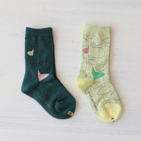 mina perhonen 24AW chit-chat baby and kids socks ACA7239P