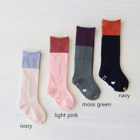 mina perhonen 24AW duo baby and kids knee-high socks ACA7238P