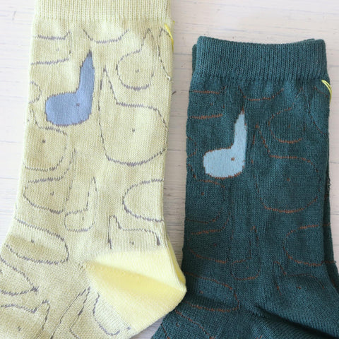 mina perhonen 24AW chit-chat baby and kids socks ACA7239P