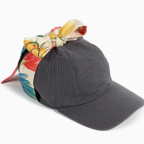 WOLF&RITA（ウルフアンドリタ） 2026SS IVONE HAT -graphite- リボン付きキャップ、キッズ帽子