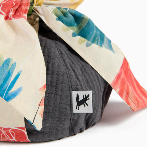 WOLF&RITA（ウルフアンドリタ） 2026SS IVONE HAT -graphite- リボン付きキャップ、キッズ帽子