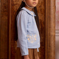 Apolina（アポリナ）2026AW JENA JERSEY CARDIGAN - BOOK BLUE -　キッズカーディガン.