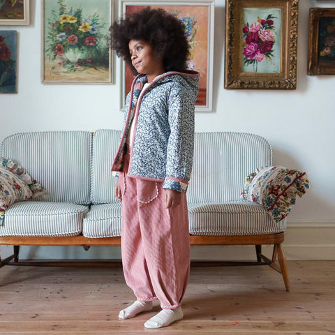 Little Cotton Clothes（リトルコットンクローズ）2026AW Cord Jessica Trousers in Pepperberry  バギーパンツ