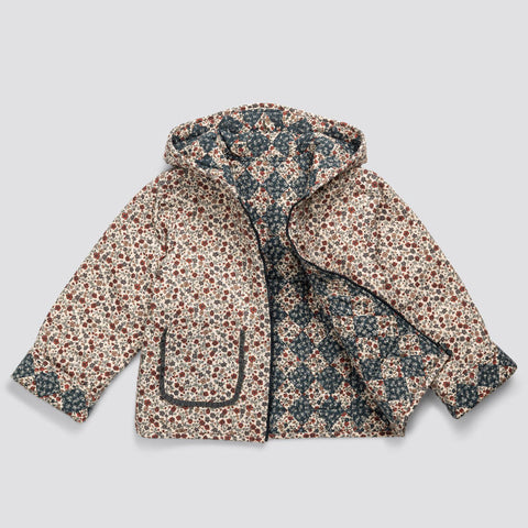 Little Cotton Clothes（リトルコットンクローズ）2025AW Jojo Reversible Jacket Harlequin and Cottage Floral リバーシブルジャケット、アウター