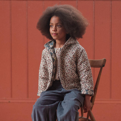 Little Cotton Clothes（リトルコットンクローズ）2025AW Jojo Reversible Jacket Harlequin and Cottage Floral リバーシブルジャケット、アウター