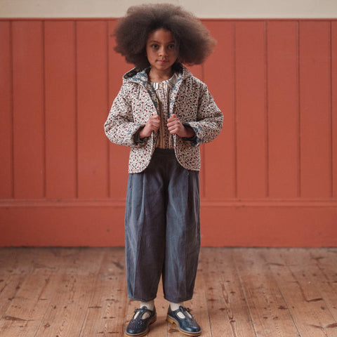 Little Cotton Clothes（リトルコットンクローズ）2025AW Jojo Reversible Jacket Harlequin and Cottage Floral リバーシブルジャケット、アウター