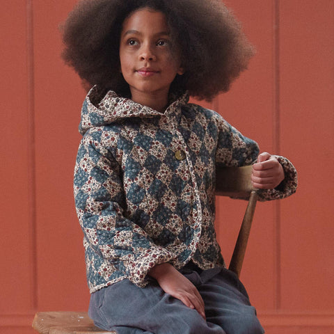 Little Cotton Clothes（リトルコットンクローズ）2025AW Jojo Reversible Jacket Harlequin and Cottage Floral リバーシブルジャケット、アウター