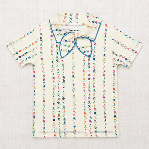 【3/17まで送料無料】【drop2】Misha&Puff（ミーシャアンドパフ）2025SS Junior Scout Tee -String Little Botanica- スコートTシャツ