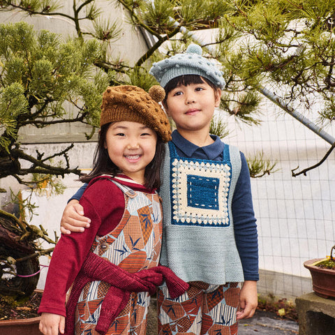 【D1】Misha&Puff（ミーシャアンドパフ）2026AW Popcorn Beret -Antique Rose- キッズベレー帽.