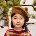 【D1】Misha&Puff（ミーシャアンドパフ）2026aw Popcorn Beret - Nutmeg - キッズベレー帽.