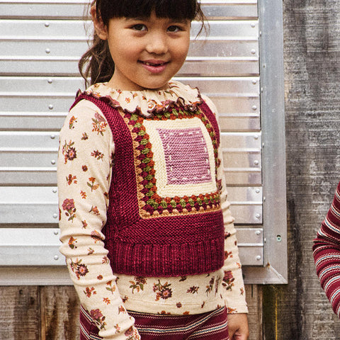 【D1】Misha&Puff（ミーシャアンドパフ）2026aw Paloma Top - String/Antique Rose Holyoke Floral - パロマトップ.