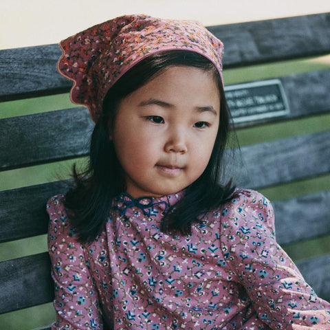 【D2】Misha&Puff（ミーシャアンドパフ）2026aw  Embroidered Scallop Scarf - Antique Rose - スカラップスカーフ