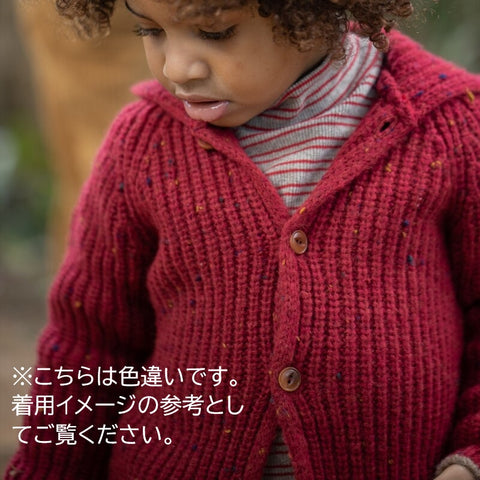 1 + in the family（ワンモア イン ザ ファミリー） 2026AW  KELOWNA -canapa- hooded cardigan フード付きカーディガン