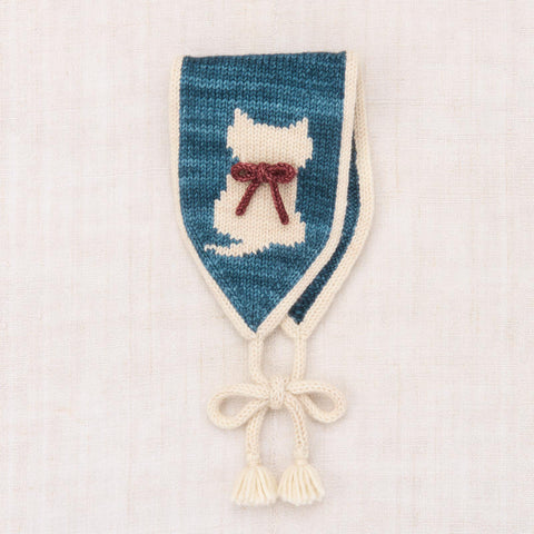 【D2】Misha&Puff（ミーシャアンドパフ）2025WI Kitten Headwarmer - Blue Smoke - ヘッドウォーマー