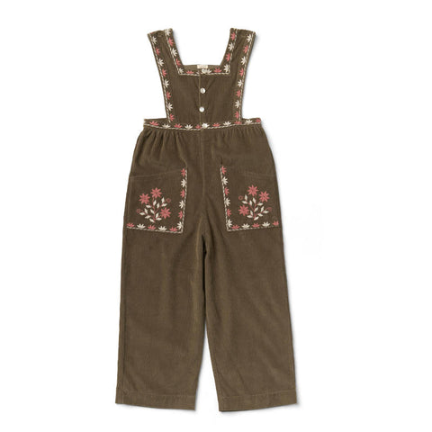 Lali Kids（ラリキッズ）2025AW Clara Romper in Cypress Corduroy　コーデュロイサロペット、オーバーオール