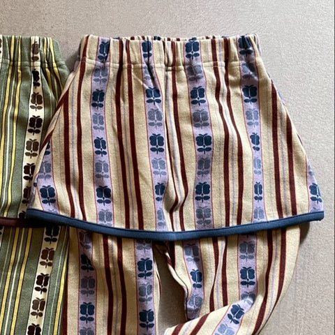 【drop2】&pal（アンドパル）2026SS　retro stripe skirt leggings cream レトロストライプスカッツ　クリーム