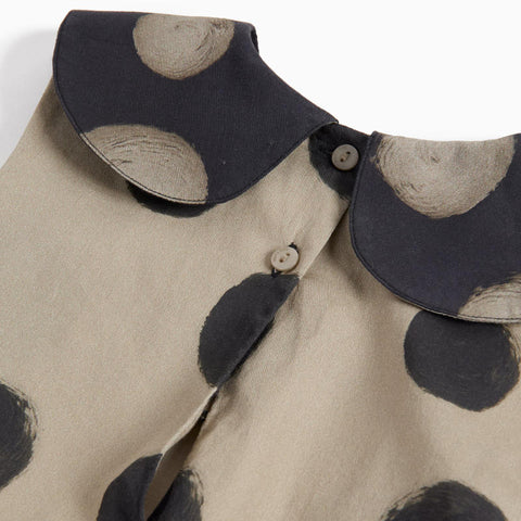 WOLF&RITA（ウルフアンドリタ） 2026SS LUNA JUMPSUIT -polka mocha- ジャンプスーツ、ロンパース